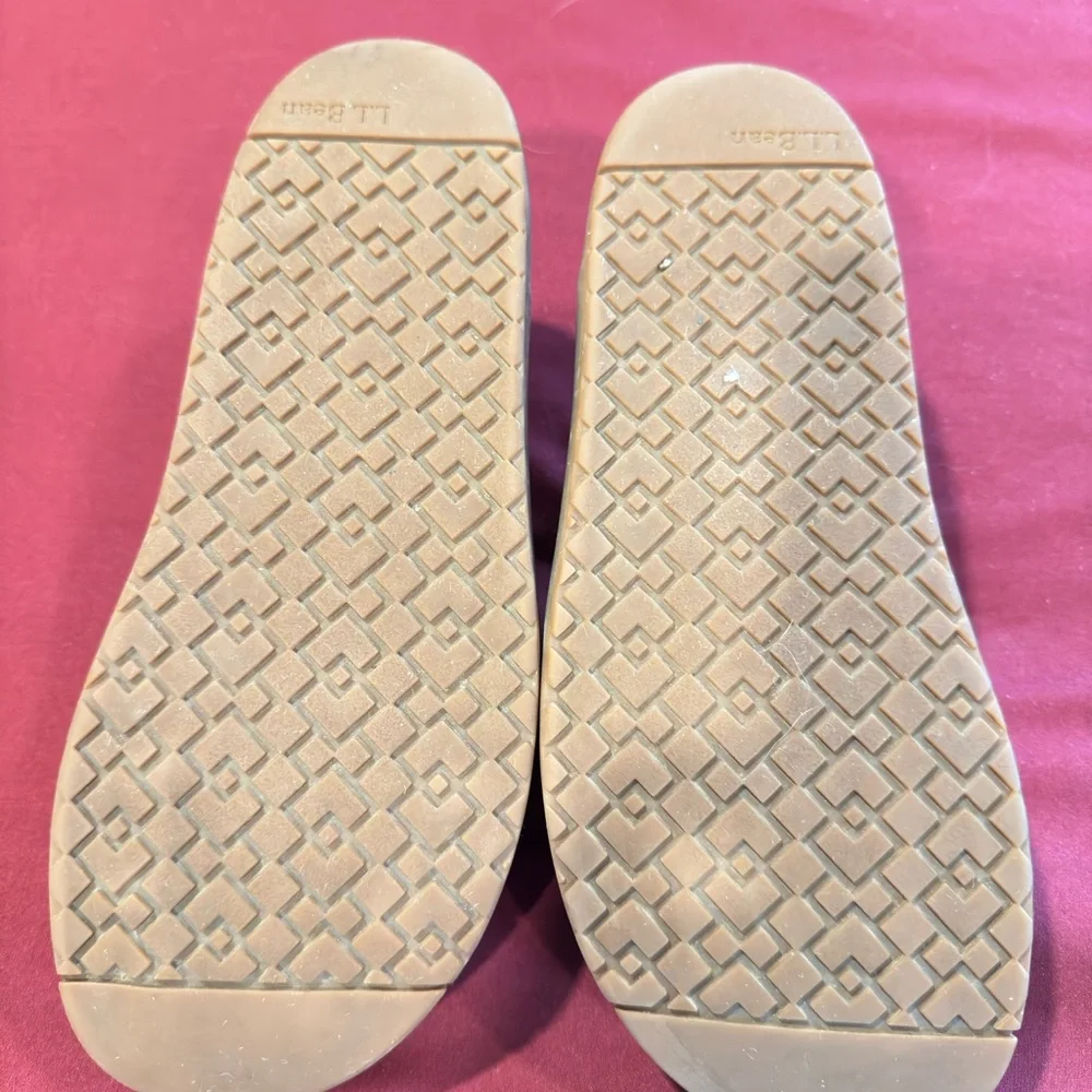 L.L. Bean woman’s Black Leather Slip-On Shoes size 9 - Picture 7 of 8